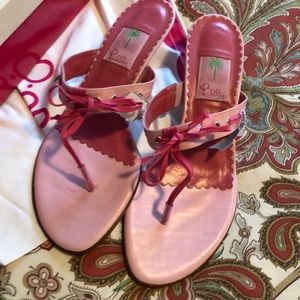 Lily Pulitzer pink kitten heels, NEW!, 9.5